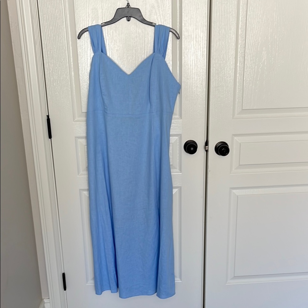 NWT Baby Blue Sweetheart Neckline Sundress